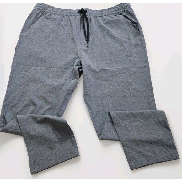 Silver Jeans Ashton Joggers Mens XL Gray Drawstrings Pockets Logo Stretch Active - Picture 1 of 14
